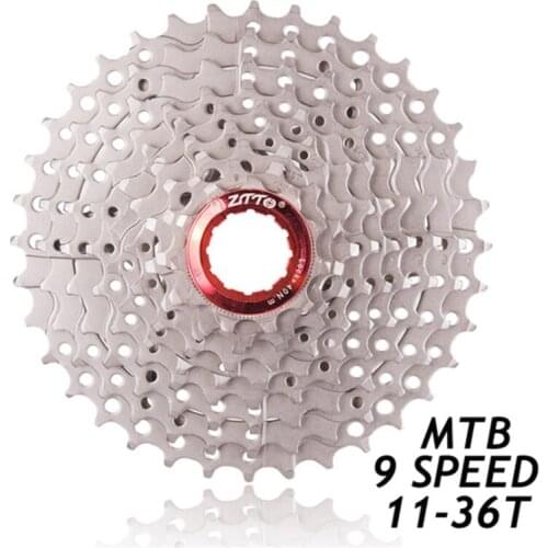 ZTTO MTB 9speed 11-36T Mountain Bike Cassette Sprocket Compatible for Parts M370 M430 M4000 M590 M3000 MTB Bicycle Freewheel