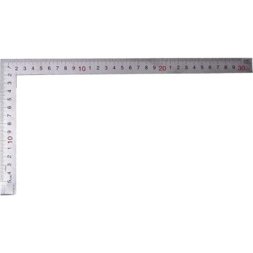 1pc 150x300mm Newest Straight Stainless Steel 90 Degrees Angle Metric Try Mitre Square Ruler School Office Stationery