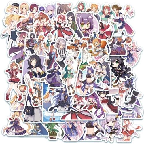 VANMAXX 50 PCS Re:dive Cartoon Anime Stickers Waterproof PVC Decal for Laptop Helmet Bicycle Luggage Phone Cas