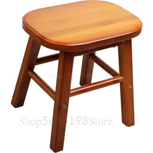 Bamboo stool fashion creative small bench child short stool small square stool chair adult household
