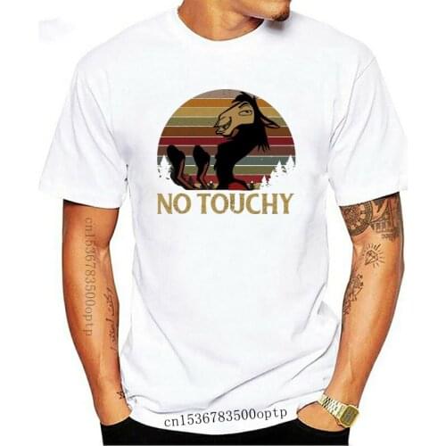 Brand Kuzco Llama No Touchy Vintage T-Shirt Men Short Sleeve T-Shirt