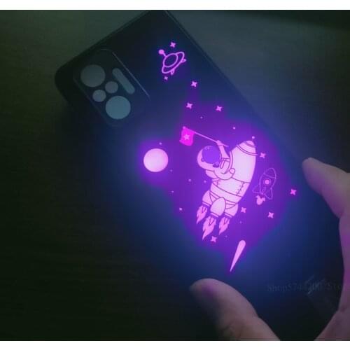 7 Color Flash LED Flash Phone Case Coque For Xiaomi Redmi Note 9 8 9S 8T 10X 7 6 Pro 6A 7A 9A Mi A3 9T 10 Lite Voice Control