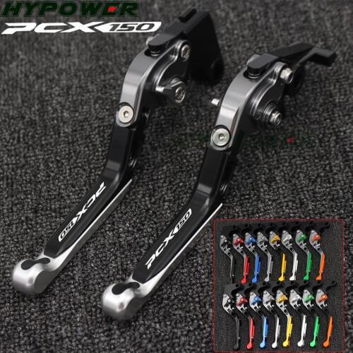 For Honda PCX 150 PCX150 2010 2013 2014 2015 2016 2017 CNC Folding Motorcycle Brake Clutch Lever(Logo PCX)