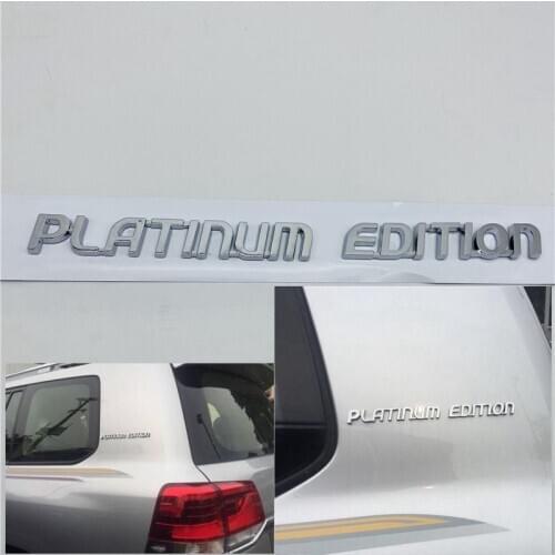 For Toyota Landcruiser land cruiser Dubai Platinum Edition GXR GX-R VX Sticker Emblem Rear Side Fender Logo Symbol