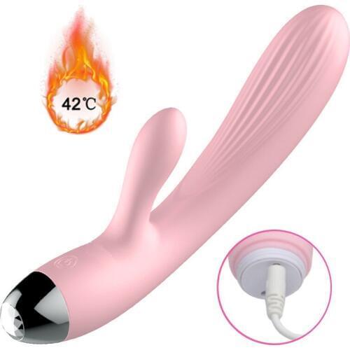 Dual Motor Vibrator Sex Toys for Woman 10 Speed Smart Heating Dildo Vibrators G Spot Clitoris Stimulator Massager Sex Product A3