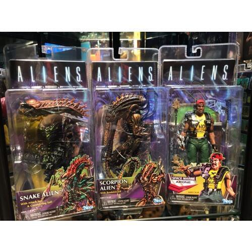 Model toys NECA 13th Lineup Alien Kenner predator VS alien Snake Alien Scorpion H Action Figure model