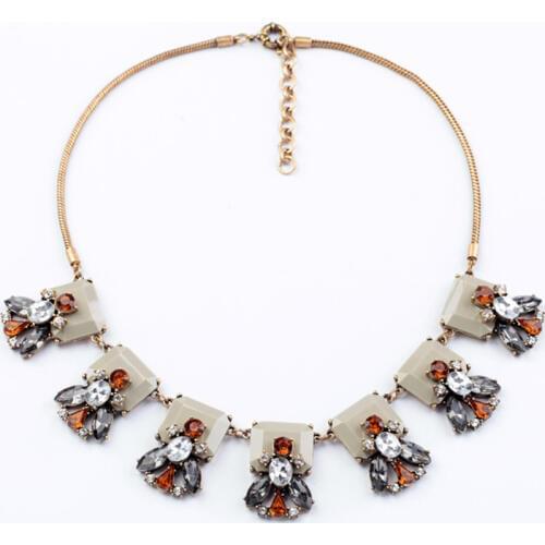 Imitated Jewelry For Women Factory Wholesale Price High Quality Fashion Glass Choker Pendant