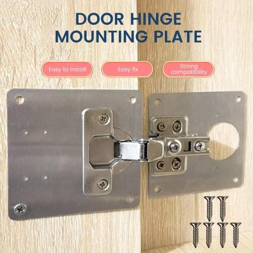Furniture Hardware Accessories Hinge Repair Plate Rust Resistant Stainless For Cabinet Furniture Drawer Window Stainless Steel