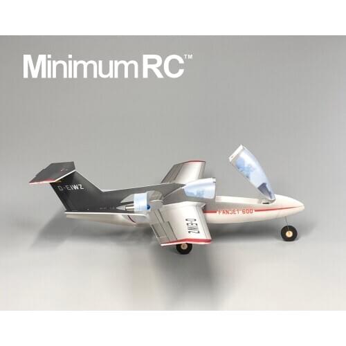 Minimum Remote Control 35mm EDF Fan Jet 600 DIY Model Airplane Freeshipping