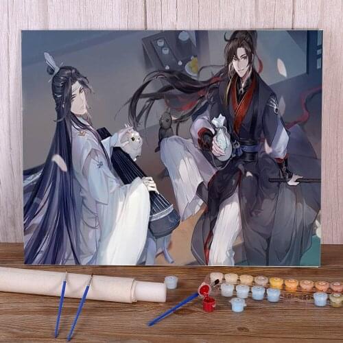 Mo Dao Zu Shi DIY Painting By Numbers Set Oil Paints 40*50 Painting On Canvas Decorative Paintings Crafts Adults Handicraft