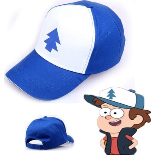 Cartoon Anmie Gravity Cotton Baseball Cap Dipper Pine Adjustable Dad Hat Breathable Mesh Snapback Cap Cosplay Boys Hip Hop Hat