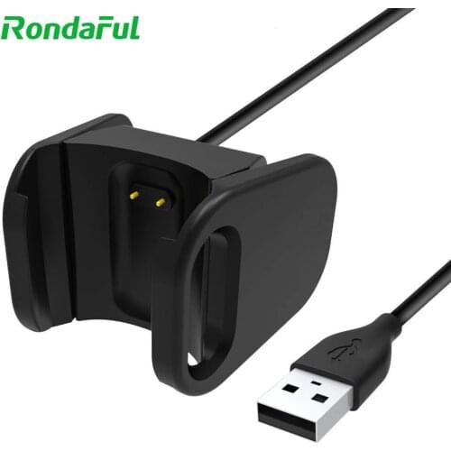 Portable Charger Adapter for Fitbit Charge 4 Smart Watch Durable Replacement USB Charging Cable Clip Cord Dock Fitness Tracker