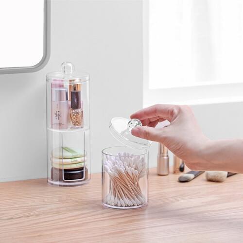 Portable Makeup Organizer Boxs Makeup Cotton Pad/Swab Organizer Jewelry Storage Box Makeup Jewelry Storage Holder Case