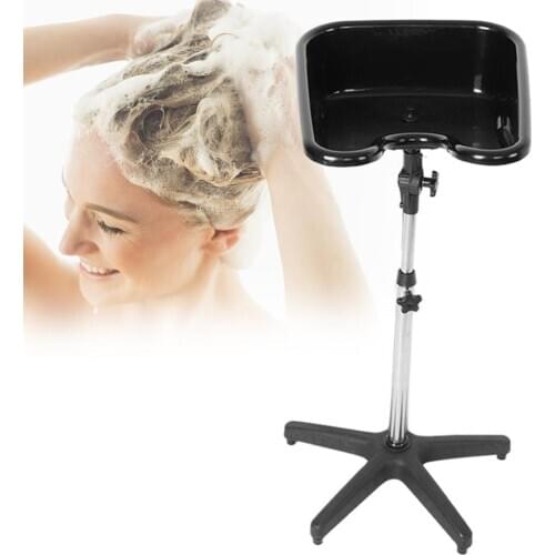 Adjustable Height Hair Basin PP Shampoo Basin Sink With Drain Tube Hair Salon SPA Deep Hairdressing Shampoo Bowl Equipment