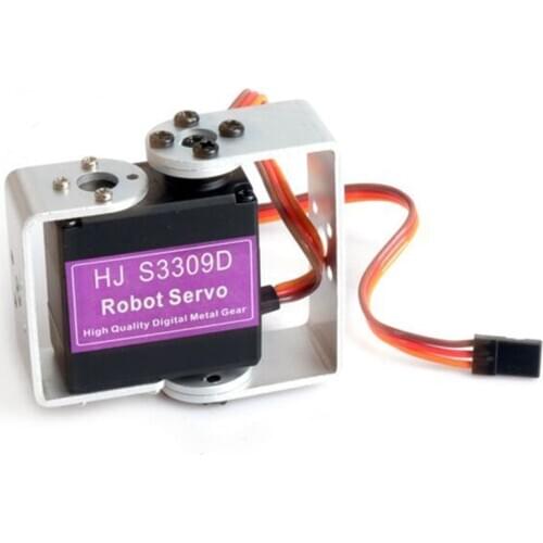 S3309D Robot Digital Metal Gear 9kg Large Torque Controllable Digital Servo Biaxial 180 Degrees