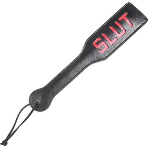 Imprint Spanking Paddle Slut SM Flog Spank Paddle SLUT Bdsm Adult Fetish Flogger