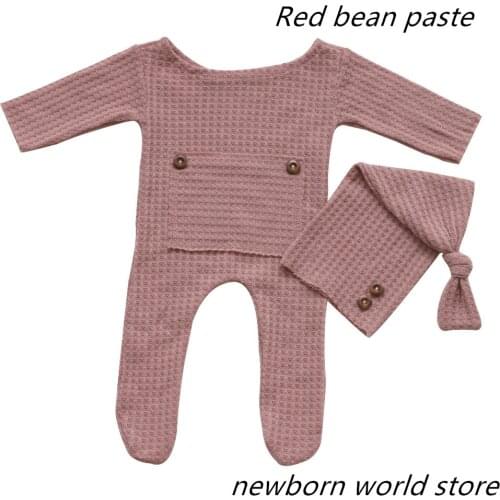 Newborn photography props pants and hat