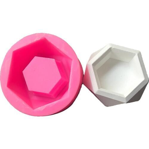 Diamond Shaped Concrete Silicone Mold DIY Ashtray Plaster Cement Mould for Plant Decorative Succulent Plants Silicone Molds