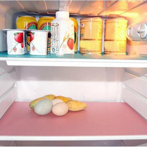 7style Stylish Refrigerator Mat Can Be Reused Waterproof Pad Can Be Cut Washed Cabinet Mat Vegetable Fruit Foam Pad HOT