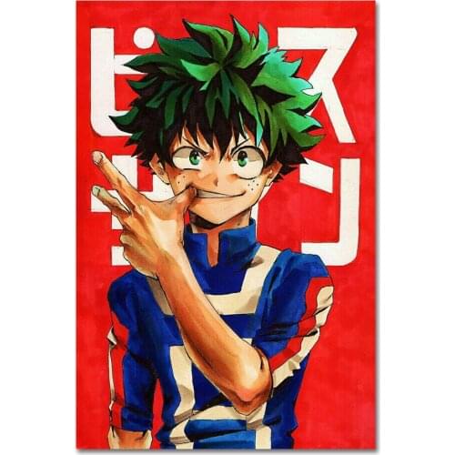 T31 Boku No Hero Academia My Hero Academia Japan Anime 2 Silk Fabric Wall Poster Art Decor Sticker Bright