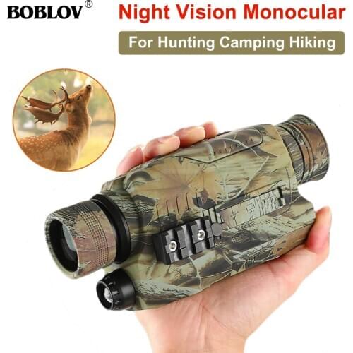 Boblov Day & Night Vision Device Digital Infrared Night Scope Monocular Telescope Extra Fliter Photo Video Recorder for Hunting