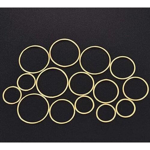 10pcs Silver/Gold Rings For DIY Earrings Making Round Circle Earring Pendant Jewelry Connectors Accessories Findings 12/16/20mm