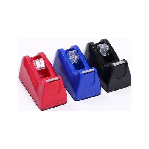 2021 new tape cutter with seat table mini plastic tape dispenser stationery tape machine 18mm packling tool