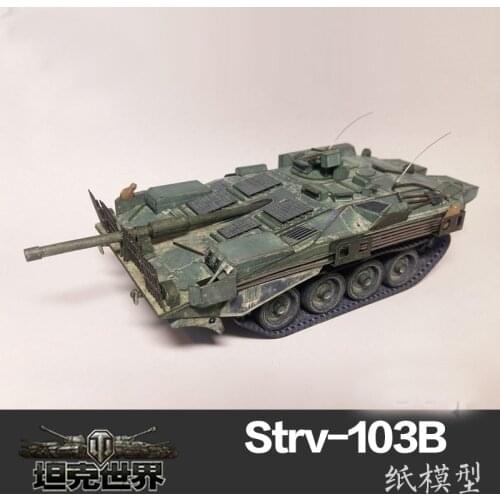 Paper Model Sweden Strv-103B Main Battle Tank Fine Version World Tanks