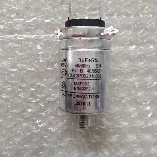 Dish Washer Parts MKP305 3UF 450V aluminum housing capacitor