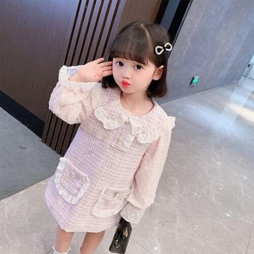 Kids Dresses For Girls Plaid Pattern Party Dress For Kids Girl Casual Child Dress Spring Autumn Costume For Girls
