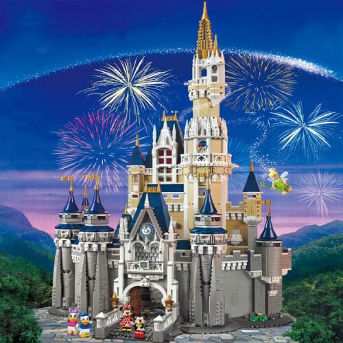 In Stock Princess Castle Compatible 71040 Model Building Blocks Bricks Girls Birthday Gift Toys For Children