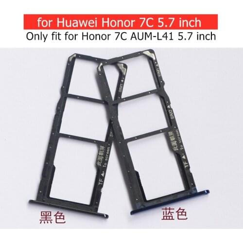 For Huawei Honor 7C AUM-L41 5.7 inch Card Tray Holder Micro SIM Nano SIM SD Card Card Slot Adapter Holder Repair Parts