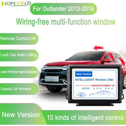 For Mitsubishi Outlander 2013 2018 Intelligent Four Glass Close Switch Car Windows Automatic Up Down Button Power Window Kit