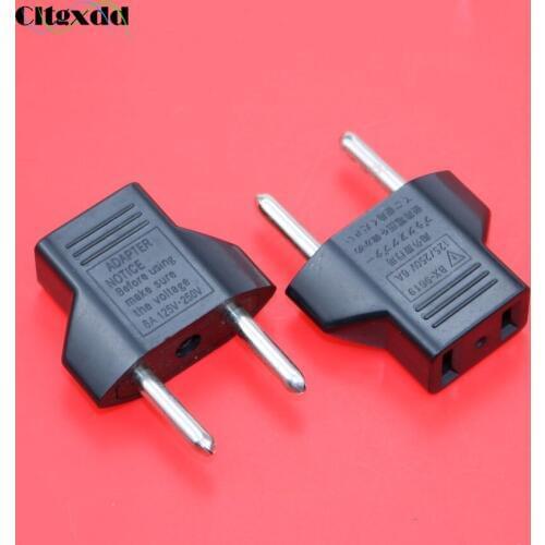 Cltgxdd European EU Power Electric Plug Adapter American China Japan US To EU Euro Travel Adapter AC Power Cord Charger Socket