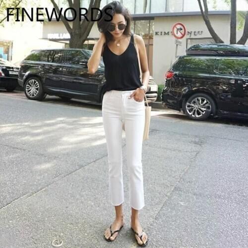 FINEWORDS Women's Flared Jeans