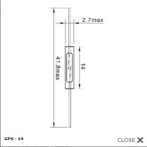 GPS-14A Imported From Reed Switch, Russia, Normally Opens Plastic Sealed Anti-vibration and Anti-damage Magnetic Control Switch
