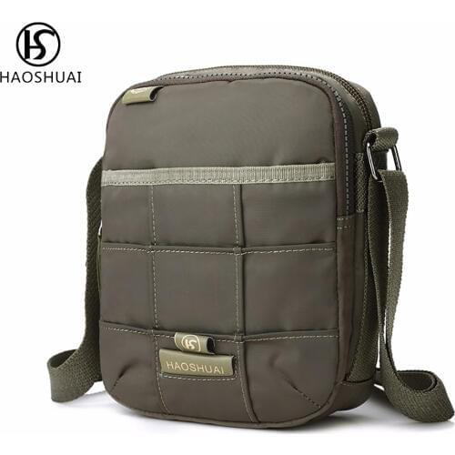 HAOSHUAI Small Men's Bags