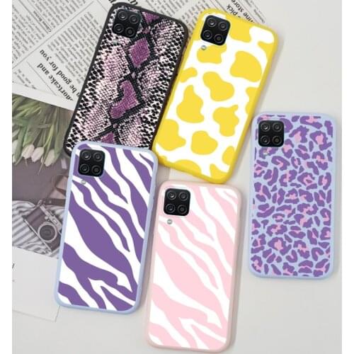 Leopard Zebra Cow Case For Samsung Galaxy A32 A12 A52 A72 4G 5G A11 M11 M12 M21 M31 M30S M31S A21S Case Cover Silicone Soft TPU