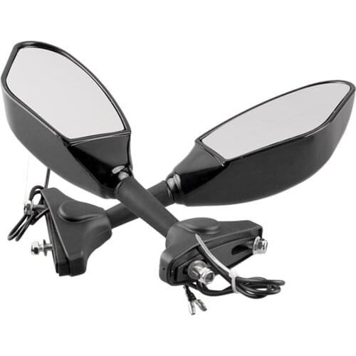 LUCKMART Motorcycle LED Turn Signal Rear View Side Mirrors Suitable For All General Street Cars Such As Honda And Ducati