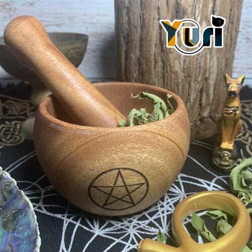 Little Witch Cosplay Prop Magic Girl Ojamajo Wizard Magic herbs Wood Masher Halloween Cos Gift Sa