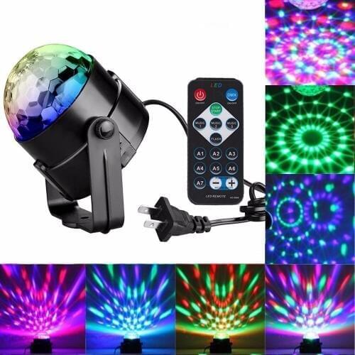 Mini Magic Ball Voice-activated LED Voice comtrol Magic Ball Stage DMX Lighting Effect Home Entertainment