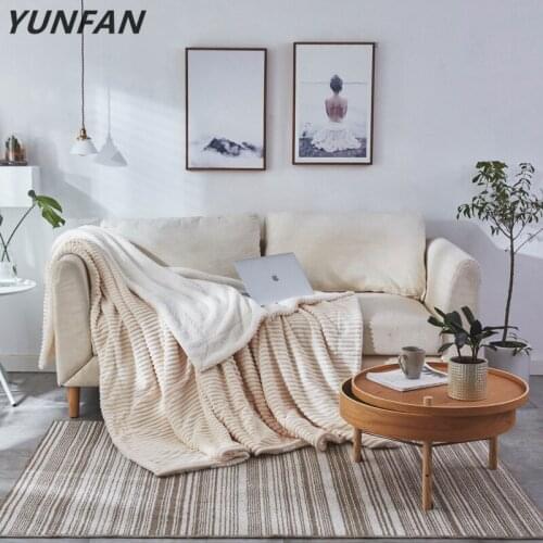Fashion Sherpa Blanket Warm Thick Throw Coverlet Reversible Cashmere Like Fuzzy Microfiber Quilt Bed Couch Cover white blankets