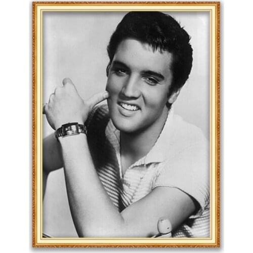 Elvis Presley DIY Embroidery Cross Stitch 11CT Kits Craft Needlework Set Cotton Thread Printed Canvas Home Decoration On Sale