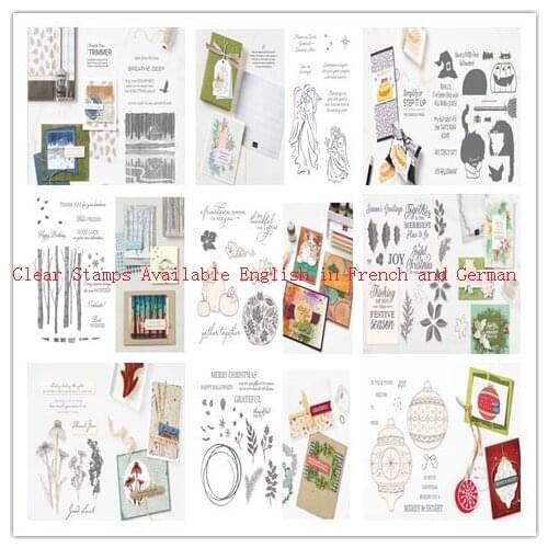 2021 New Arrival Presell Christmas Halloween Stamps And Dies for DIY Scrapbooking photo album Decorative Embossing Paper Cards