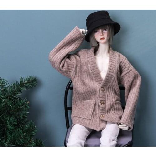 BJD Doll Clothing is suitable for a 1/3/1/4 Uncle fashion and versatile high quality pocket cardigan jacket casual versatile top