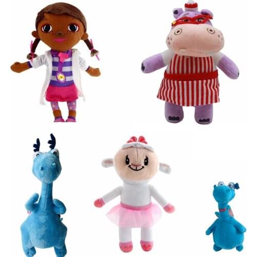 Doc Mcstuffins Plush Toys Doll Doc McStuffin Lambie Hallie Dragon Plush Stuffed Animals Toys for Children Kids Gift