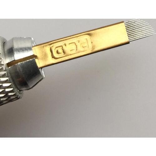 50pcs Professional PCD 12 pin Blades For Permanent Makeup Eyebrow 3D Embroidery Manual Tattoo Pen