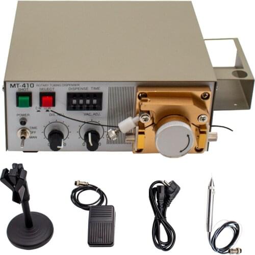 MT-410 Peristaltic Automatic Glue Dispenser Precision Manual Rotary Tubing Dispenser Y