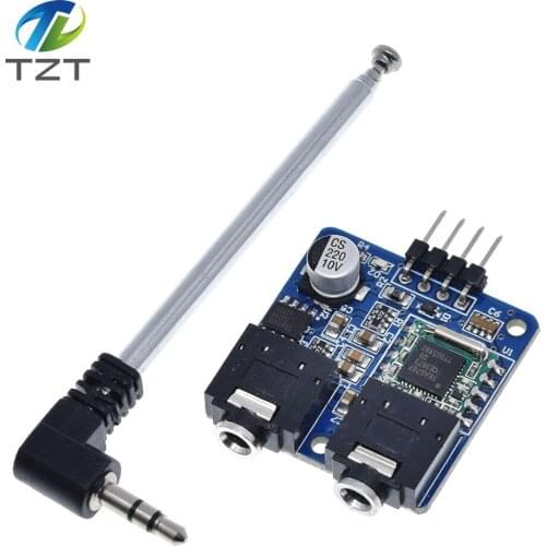 TEA5767 FM Stereo Radio Module For Arduino 76-108MHZ With Free Antenna Reverse Polarity Protection Diode Filtering Sensor