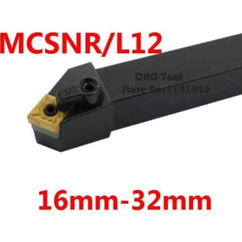 Angle 45 MCSNR1616H12 MCSNR2020K12 MCSNR2525M12 MCSNR3232P12 MCSNR3232P16/19 MCSCL1616H12 MCSNL Right/Left CNC Turning tools